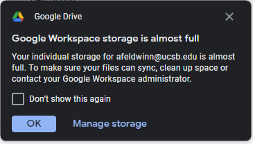 Google Workspace Storage is almost full.png